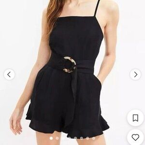 Linen romper with Belt